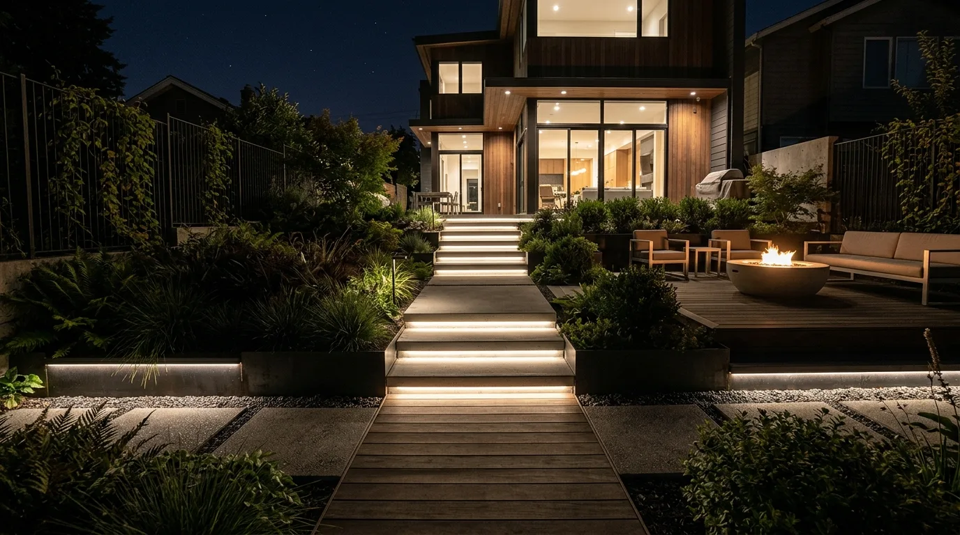 Add wall sconces near doors