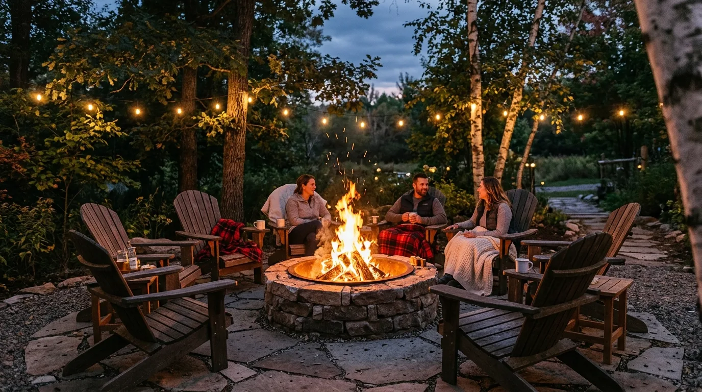 Highlight a pergola or fence line