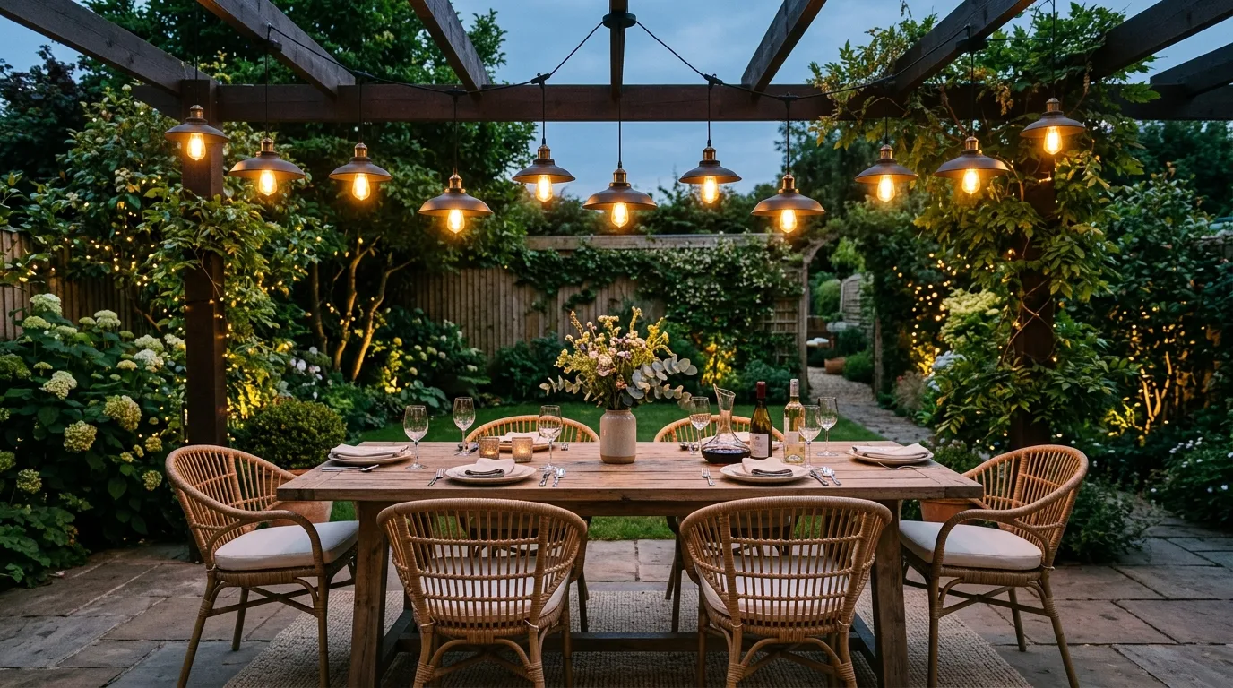 Tuck lights into planting beds