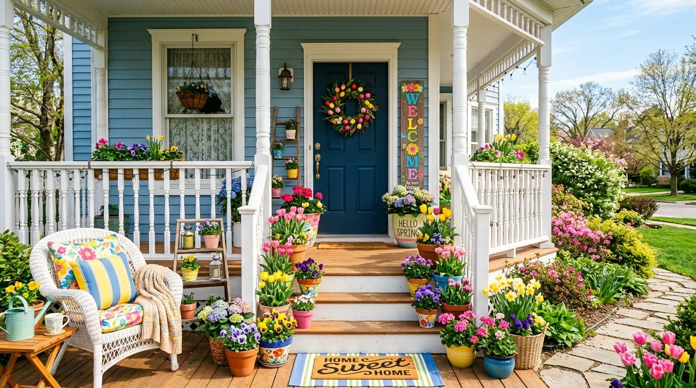Swap in a brighter front door color