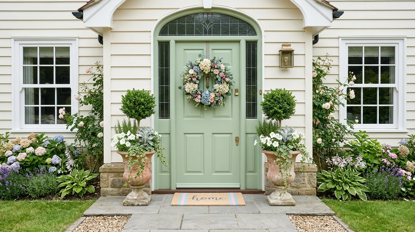 Add a welcome sign with simple styling