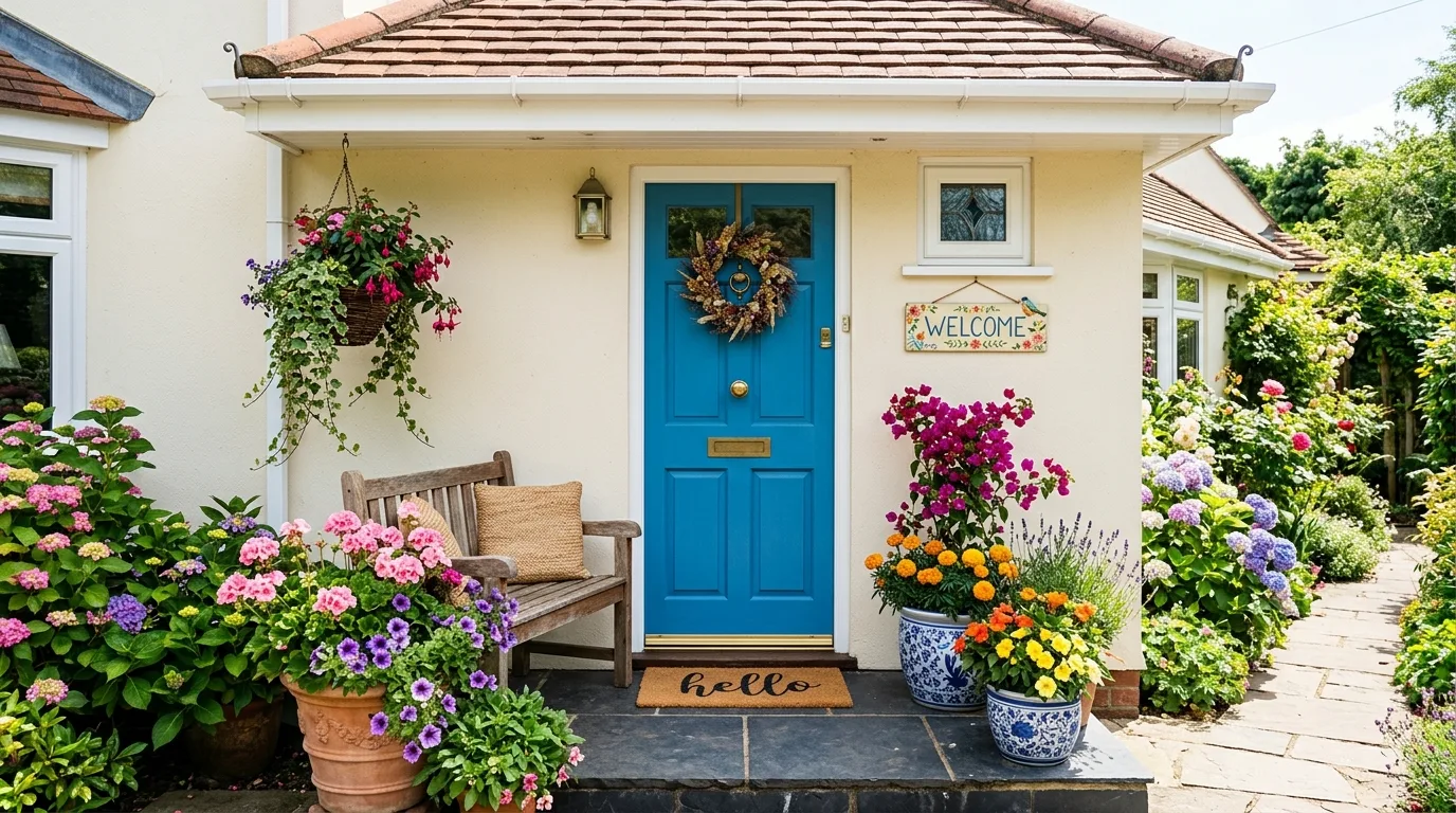 Refresh the trim around the door