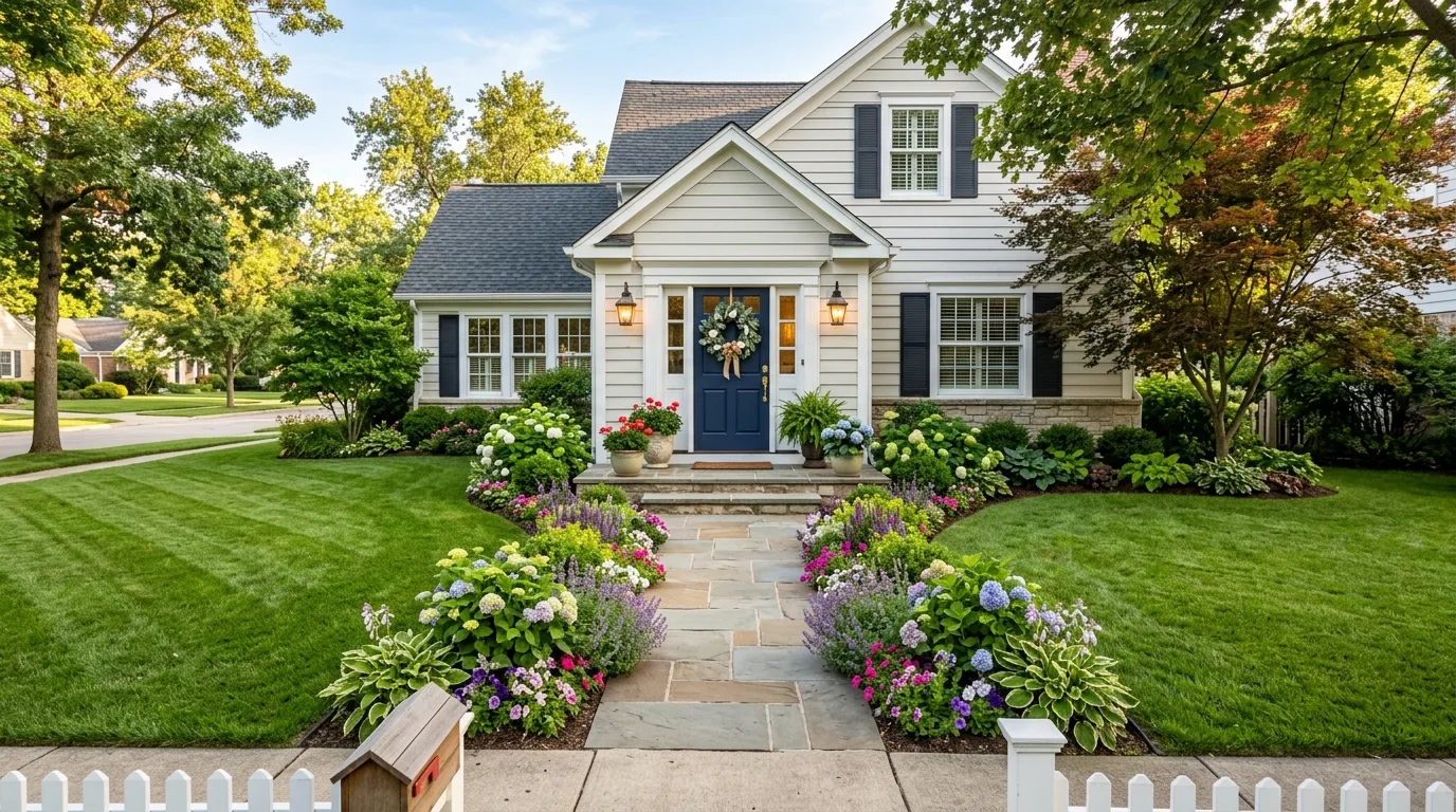 Coordinate house numbers with the door style