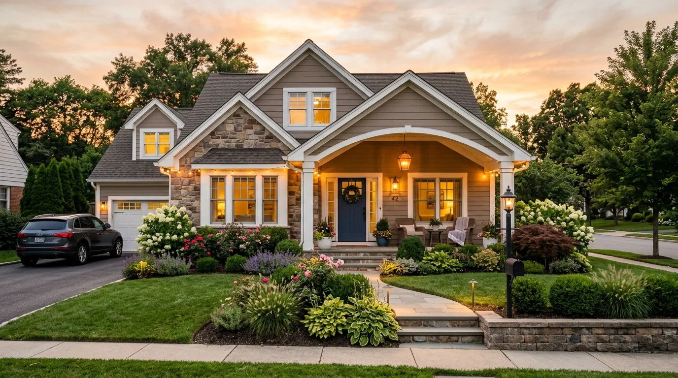 Use simple repeating greenery