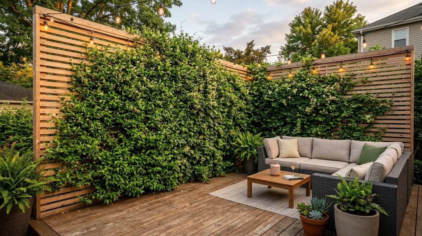 Paint the trellis for contrast