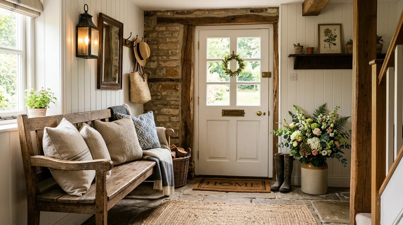 Add layered lighting for evening warmth