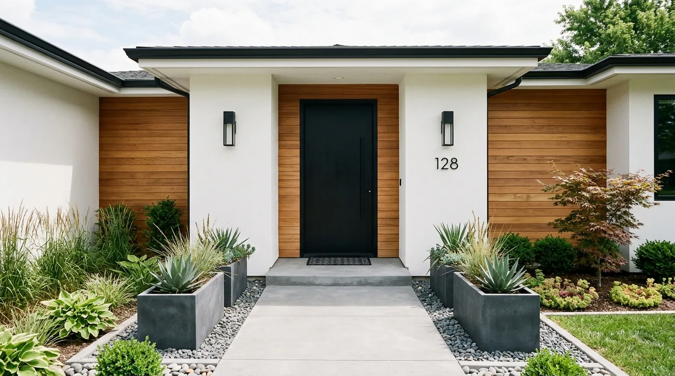 Use a rug and doormat combination