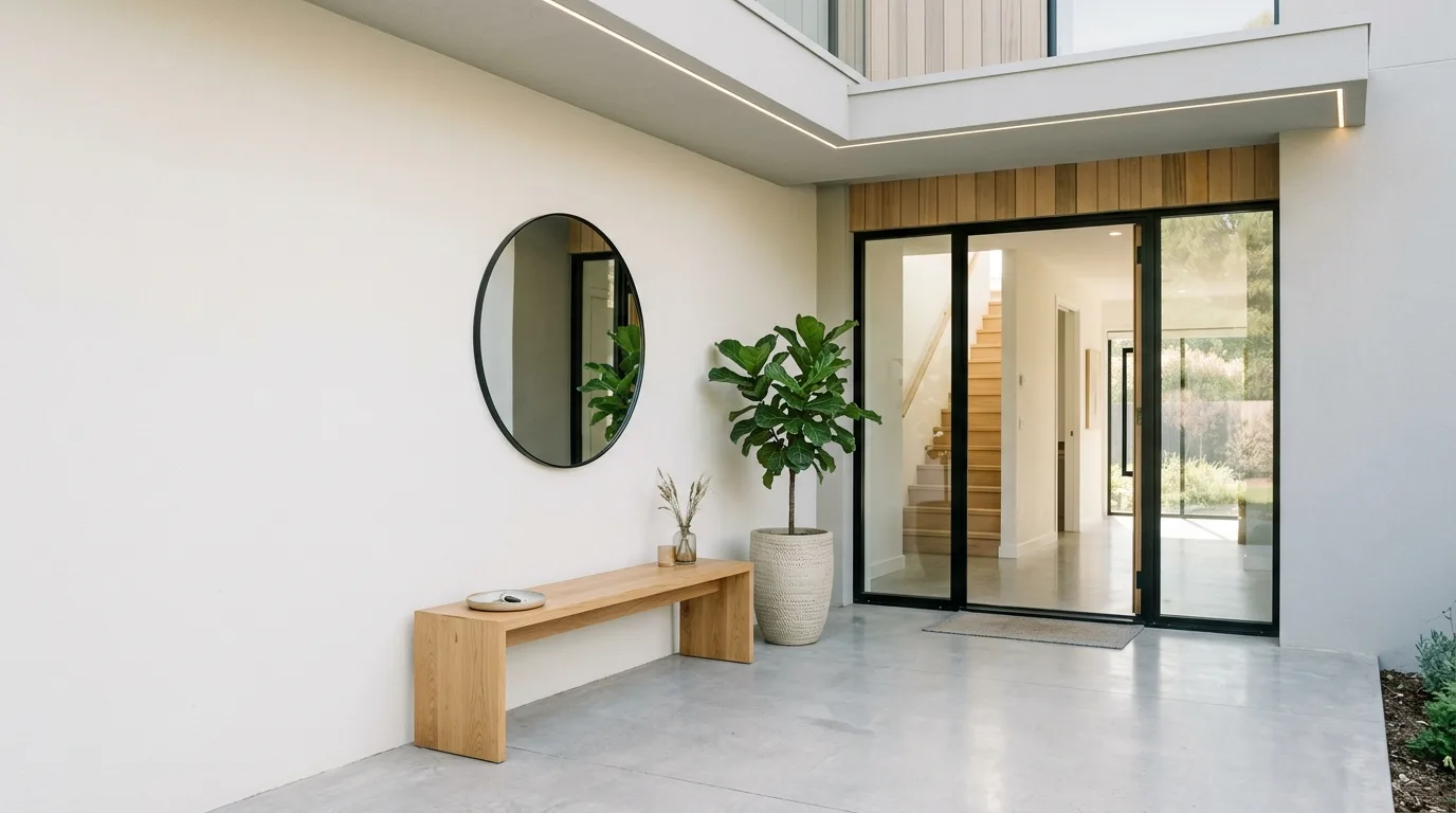 Refresh the trim around the entrance