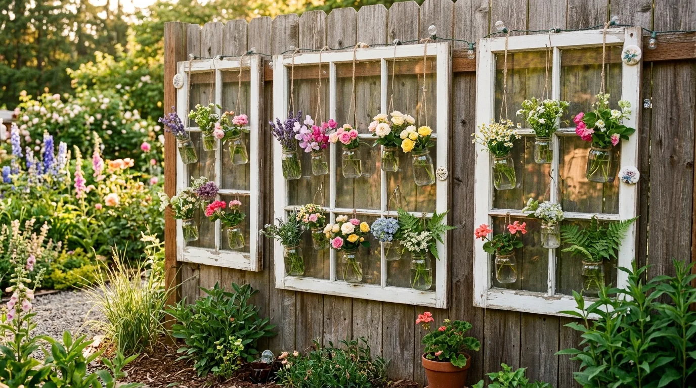 Finished DIY garden art