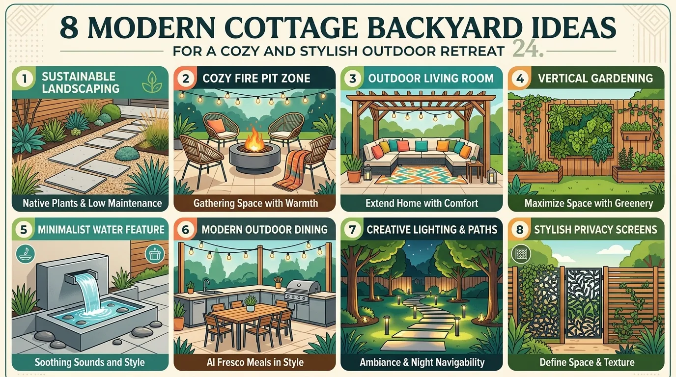 8 Modern Cottage Backyard Ideas for a Cozy and Stylish Outdoor Retreat