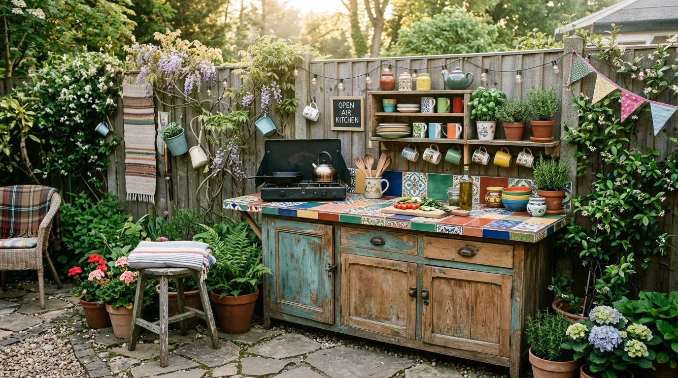 Concrete block setup