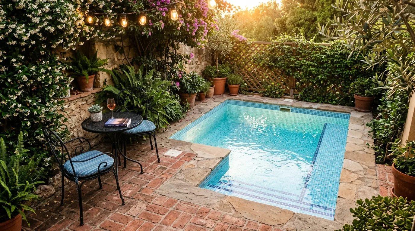 Plunge pool with deck