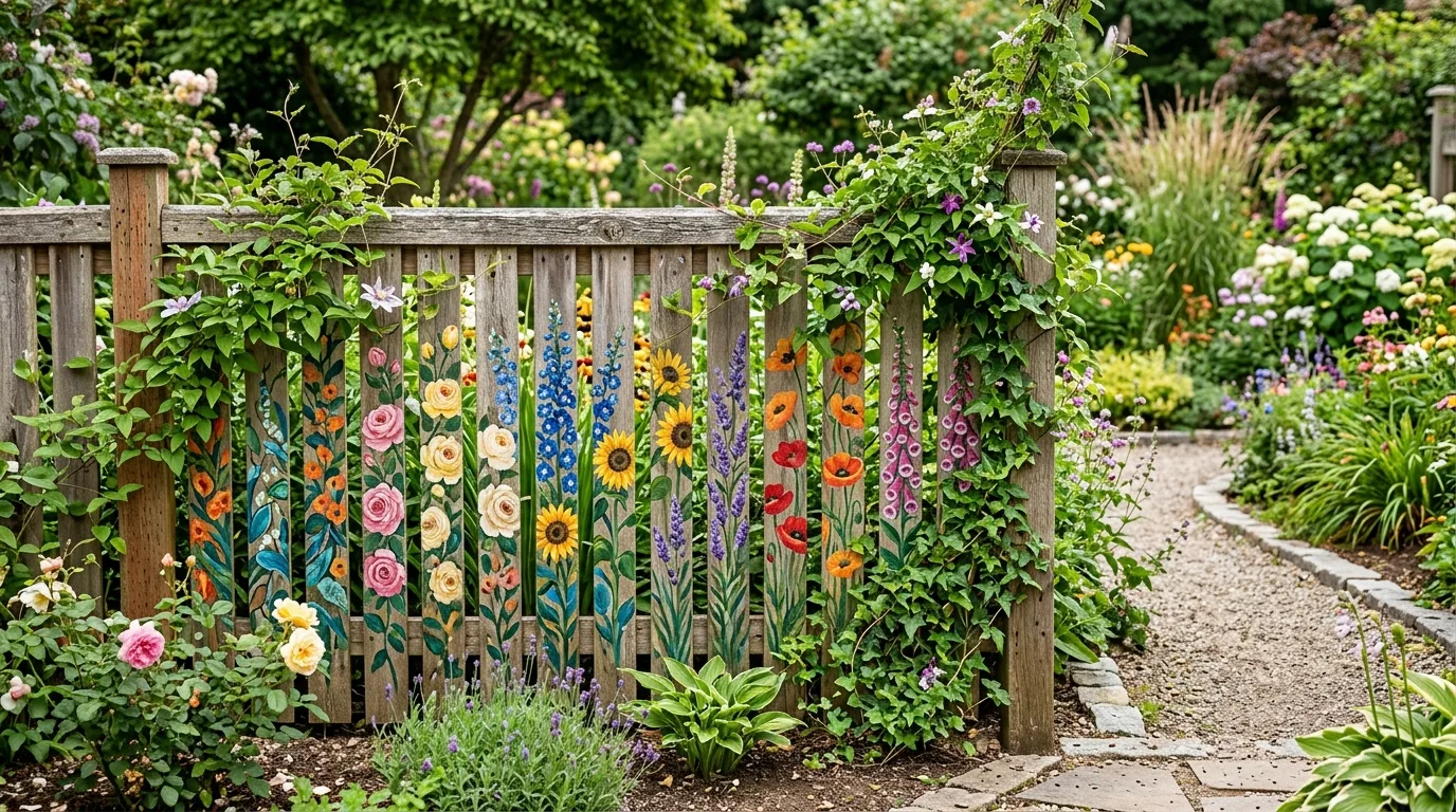 11 Decorative Garden Fence Art Ideas to Make Your Outdoor Space Stand Out