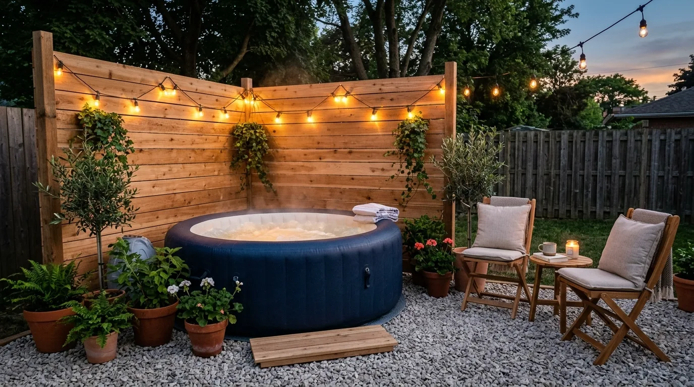 12 Backyard Hot Tub Landscaping Ideas on a Budget for Relaxation