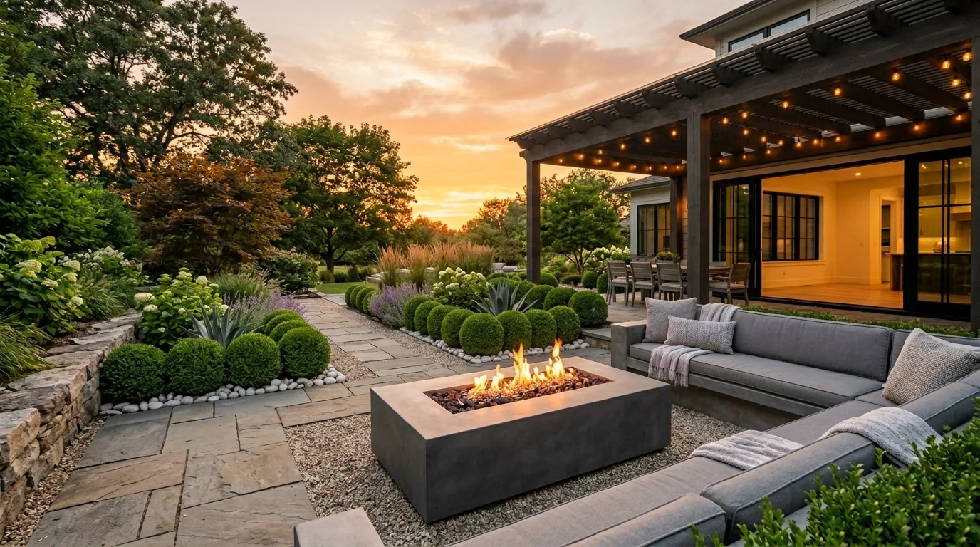 Layer planting around the perimeter