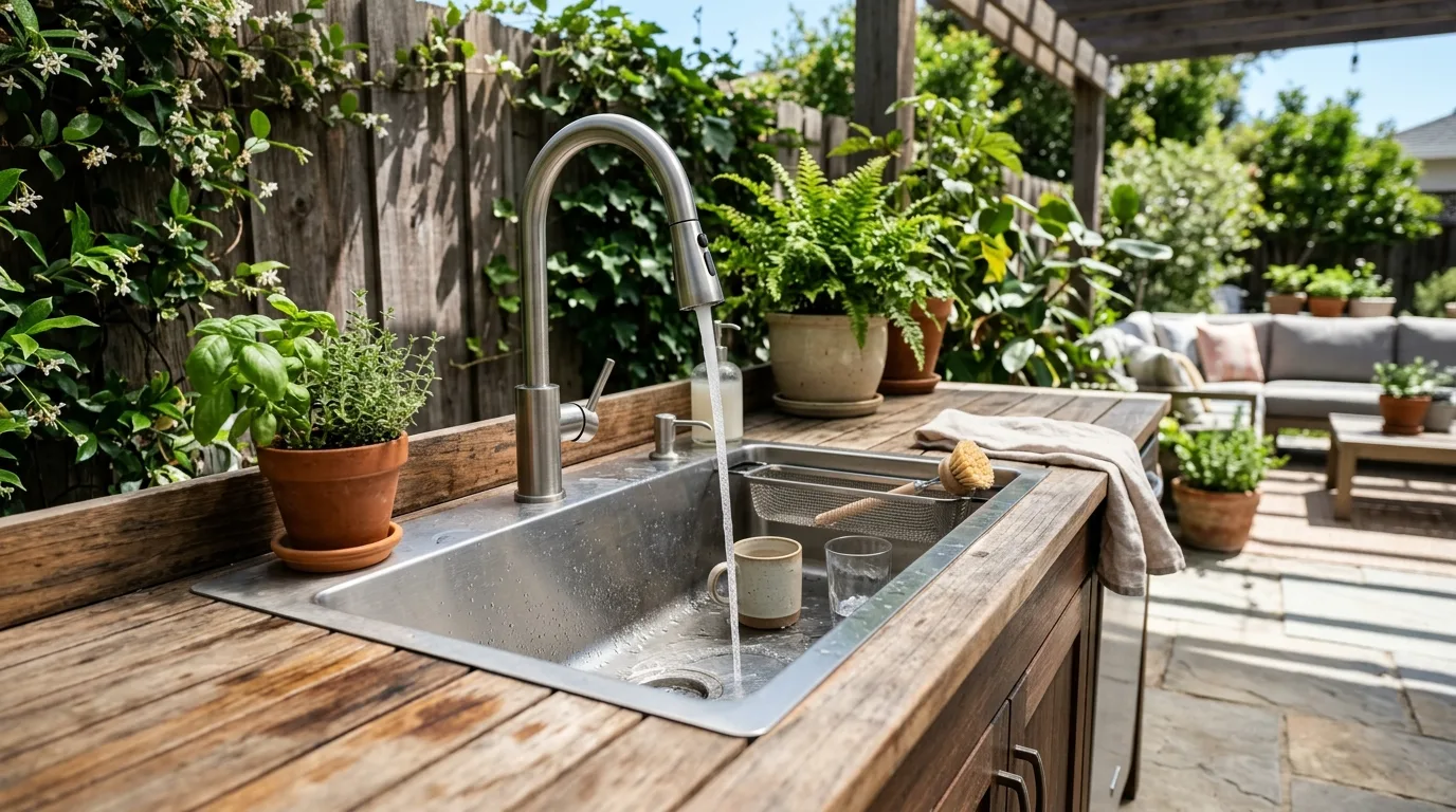 8 Outdoor Kitchen Sink Ideas to Improve Functionality in Your Cooking Area