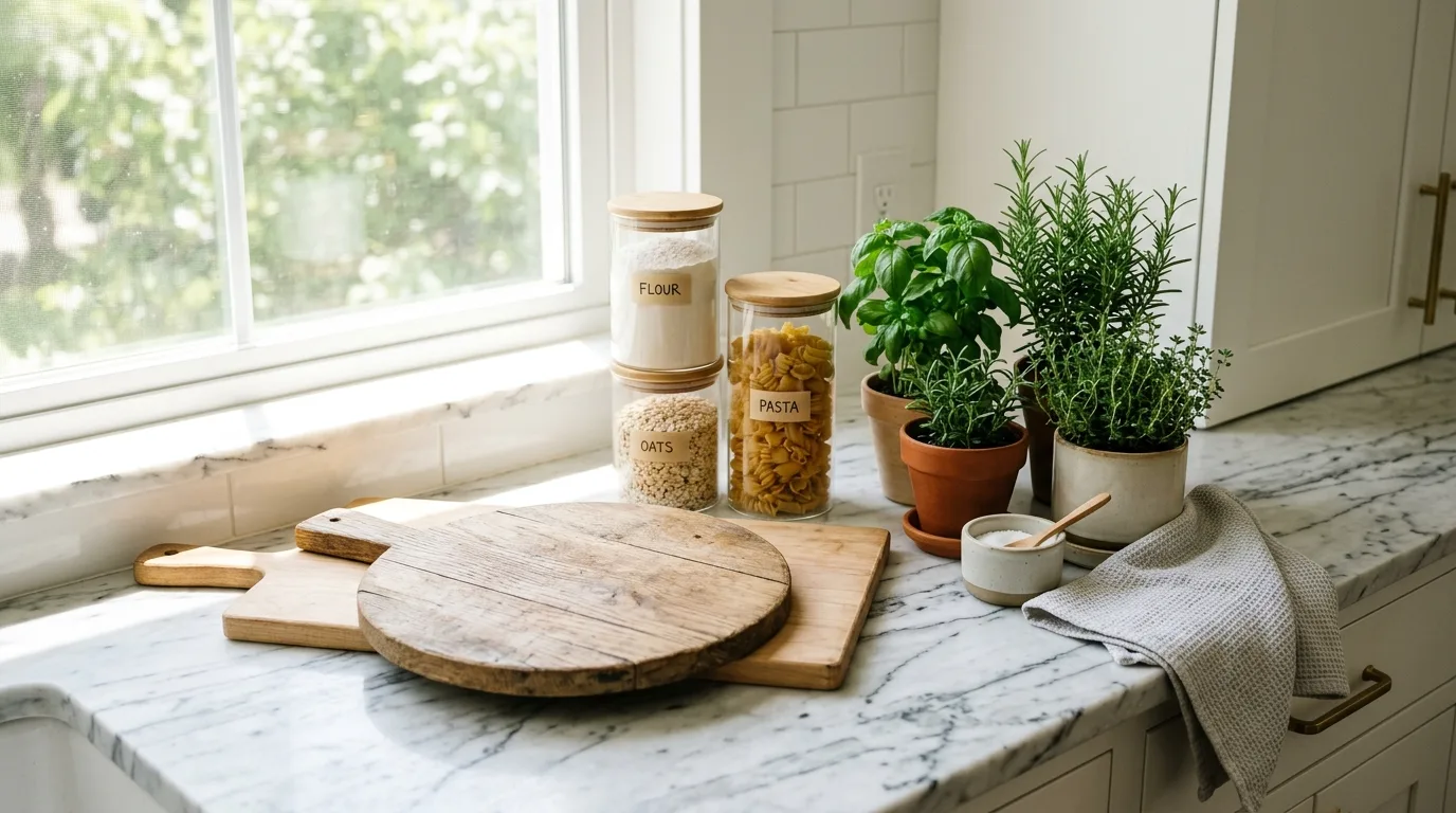 11 Kitchen Countertop Styling Ideas to Make Your Cooking Area Look Designer