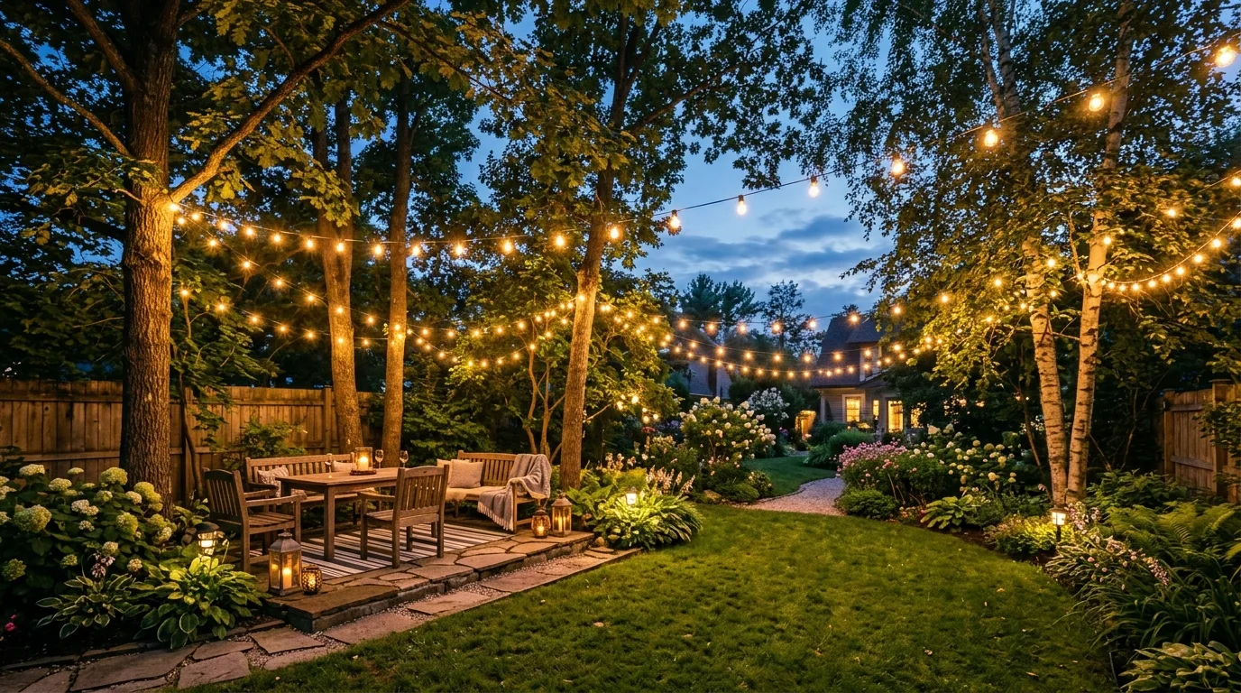 12 Outdoor Garden Lighting Ideas to Brighten Your Yard With Warm Ambiance