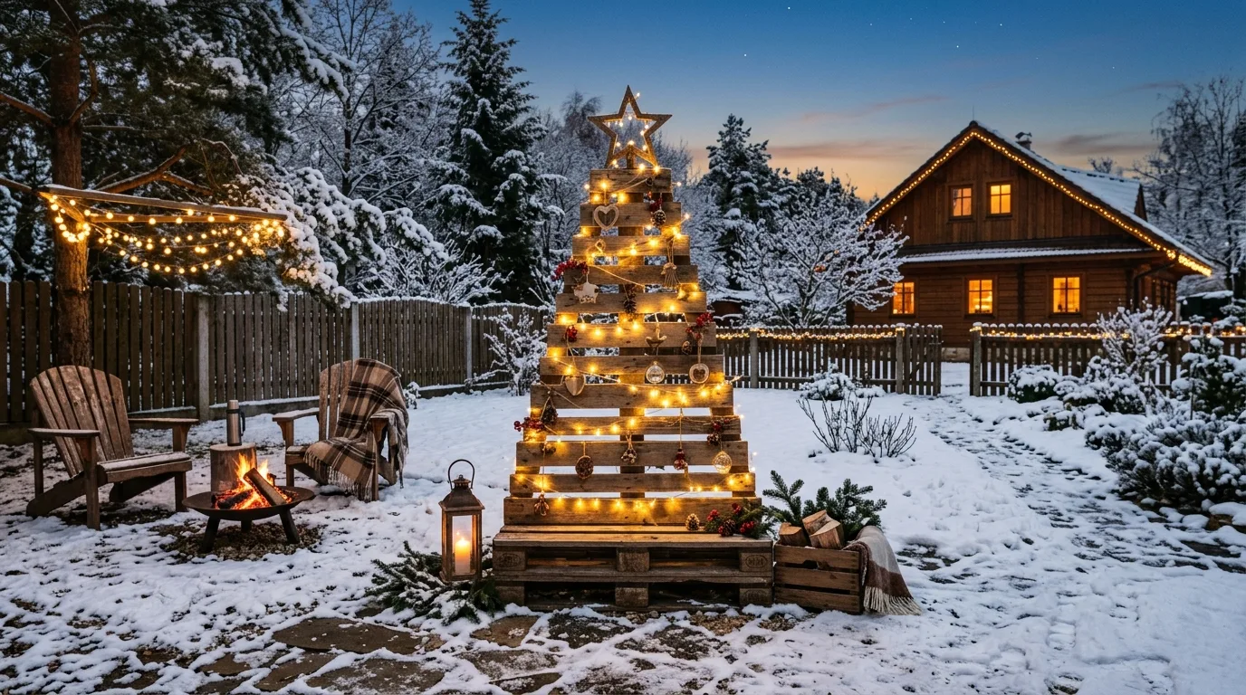 12 DIY Christmas Decoration Ideas for Outside on a Budget