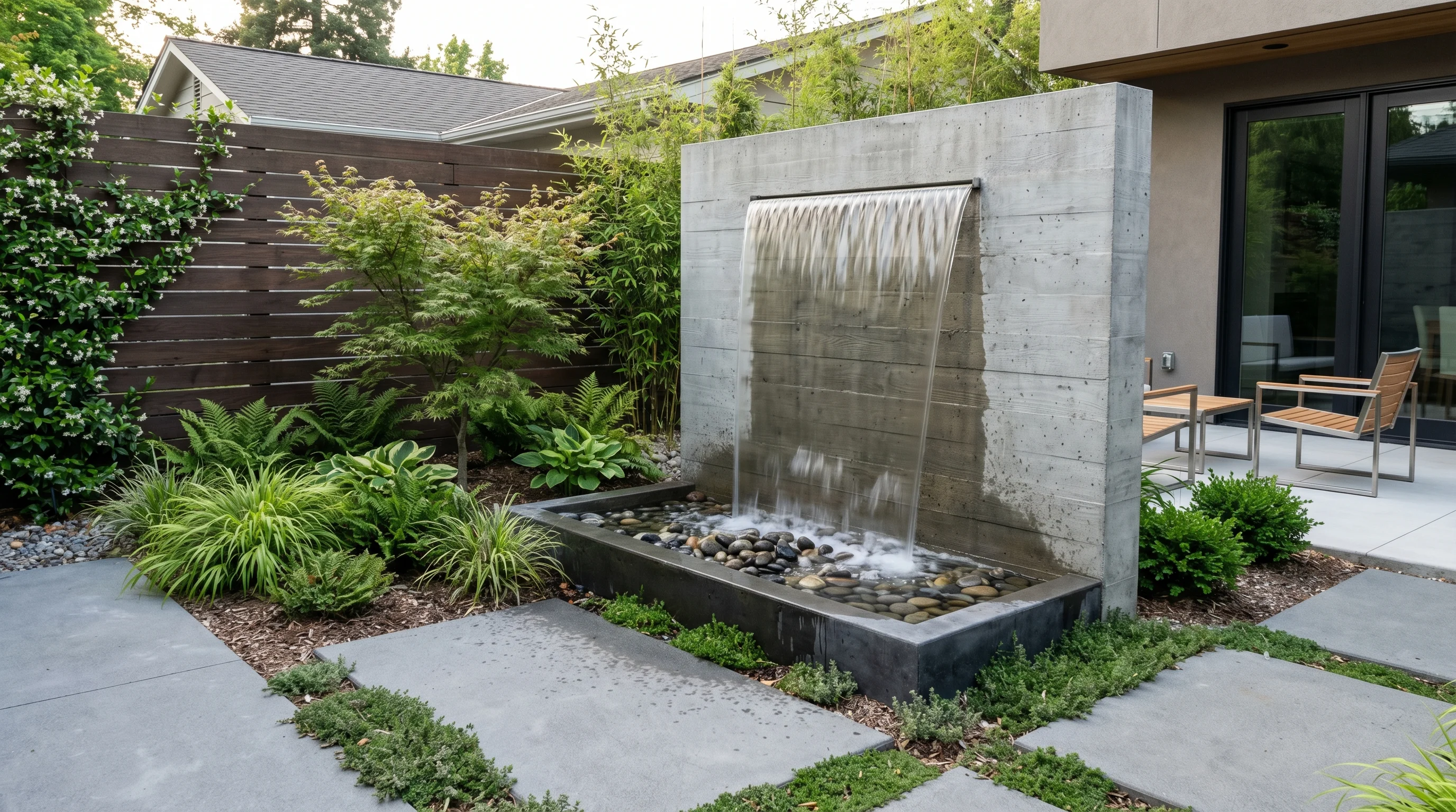 Compact pond waterfall