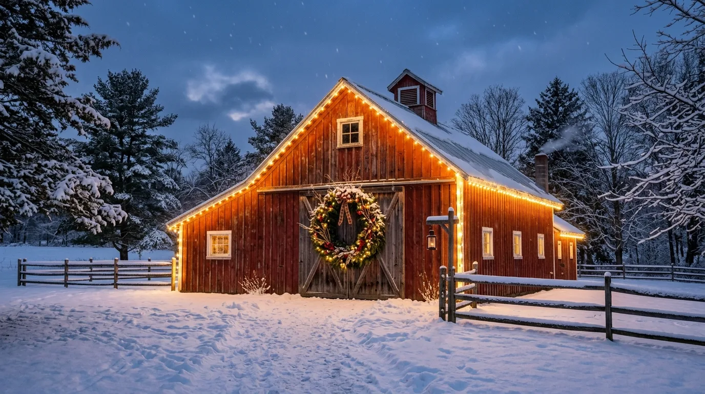 9 Christmas Decoration Ideas for Barn to Create a Festive Farmhouse Look