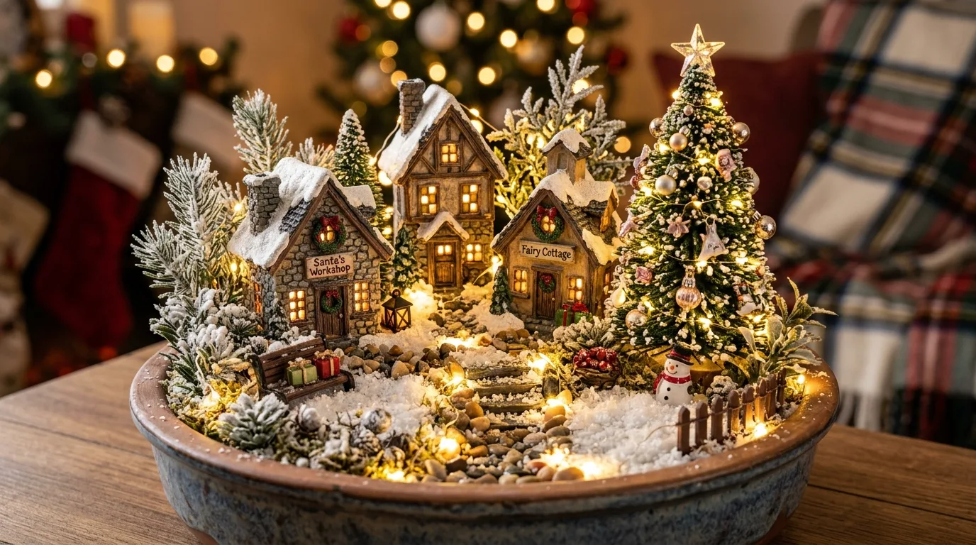 8 Christmas Fairy Garden Ideas for a Magical Mini Holiday Scene