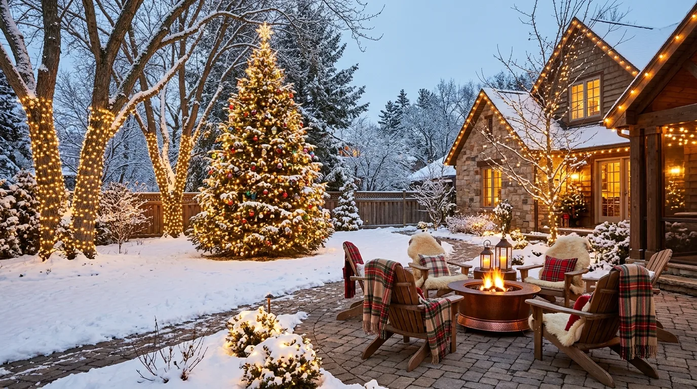 8 Backyard Christmas Decoration Ideas to Celebrate the Holiday Outdoors