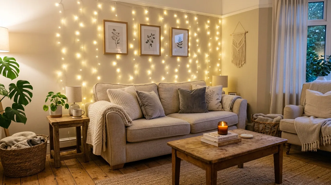 9 Cozy Living Room Fairy Light Ideas for a Warm and Relaxing Atmosphere